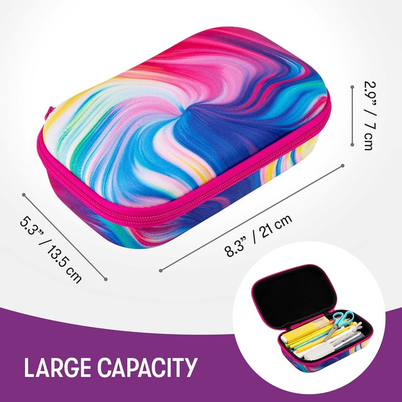 Zipit Colorful Pencil Case for Girls, Cute Pencil Box for School, Large Capacity Stationery Organizer Box - Image 3